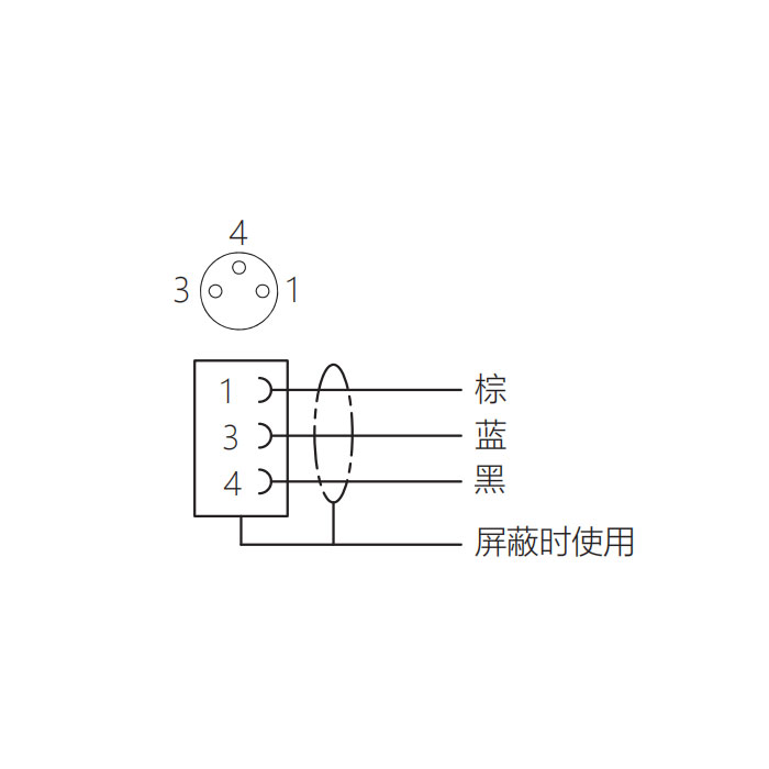  M8 3Pin、母头90°、单端预铸电缆、防焊渣PUR材质、橙色护套、63T021-XXX