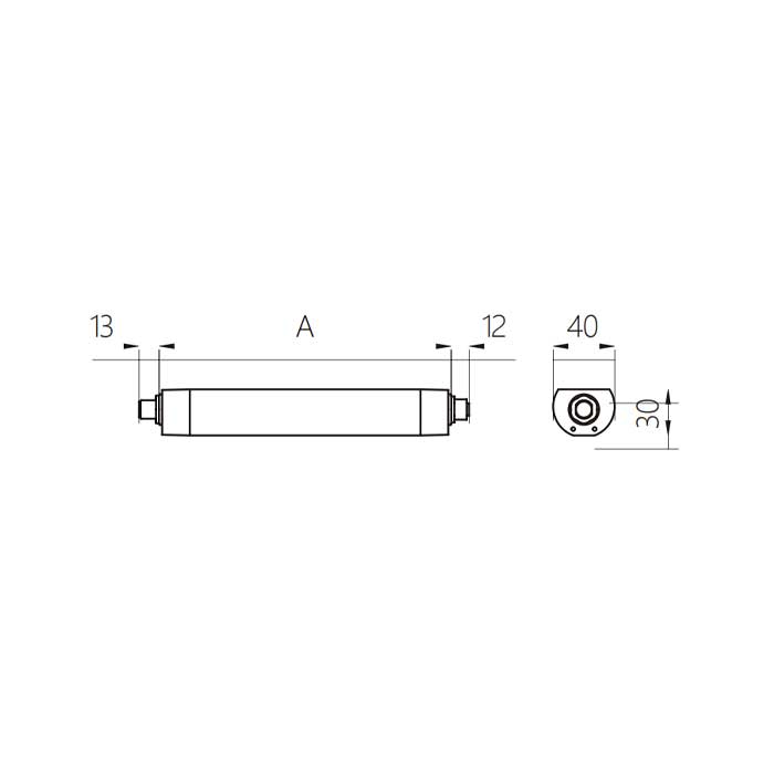 功率12W、尺寸A= 370 mm x 70 mm、带串联口(最多串接8个)、MQAL-24-SDD、A70021