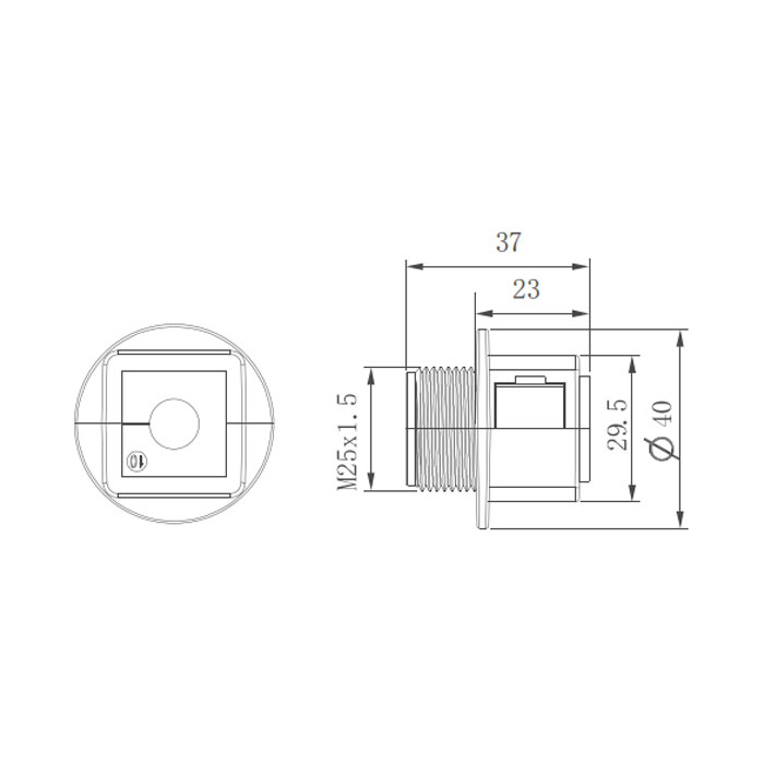 KBL cable entry system、 Thread M25x1.5、KBL-QVT25、047251