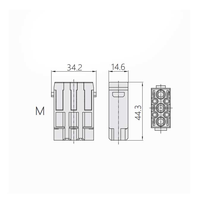 HM模块、公接插、HM-3/4-M、09140073001