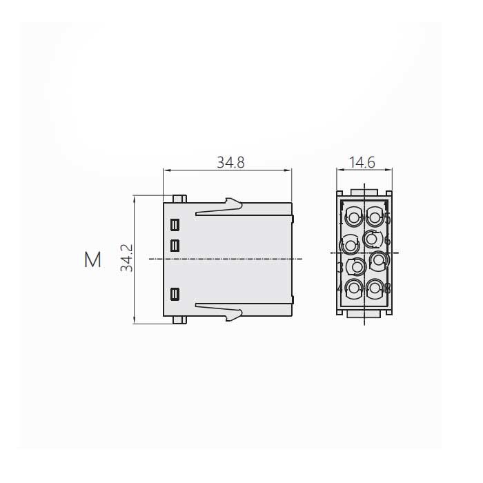 HM模块、公接插、HM-008-M、09140083041