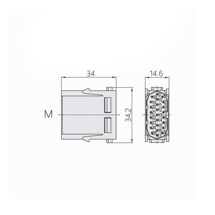 HM模块、公接插、HM-025-M、09140253001