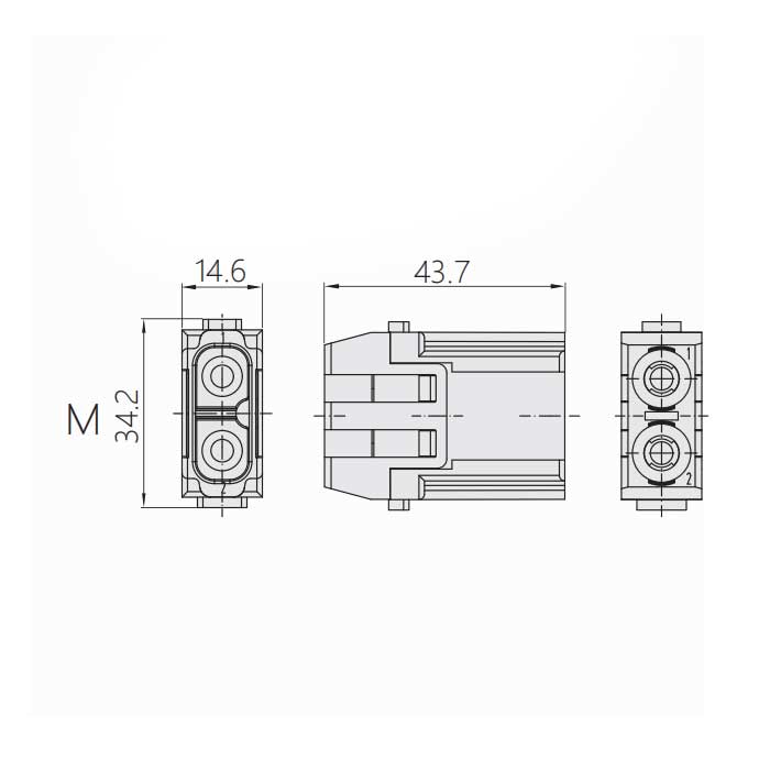 HM模块、公接插、HM-S02C-M、09140023002