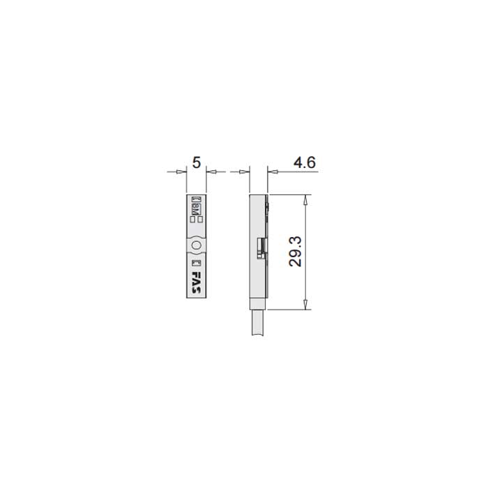 PNP常开、Y-Twin®、可在Festo C型槽固定, 带M8插头的电缆(4针)、4FC241-XXX  