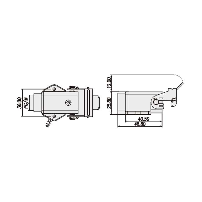 RJ45面板底座、扣手式、9452151108