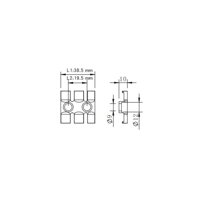 FAS-ZL线缆整理板(塑料)、3锯齿、FAS-ZL39-S、900331